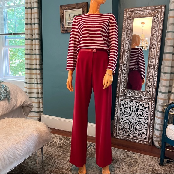 MANIGANCE Leather Waist Trousers - Picture 3 of 16